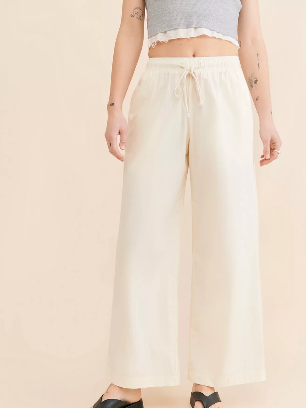 Donni the pop wide leg pants